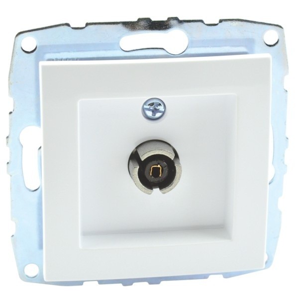 Розетка TV концевая механизм Mono Electric Despina/ Larissa с экраном бел. 500-001905-138