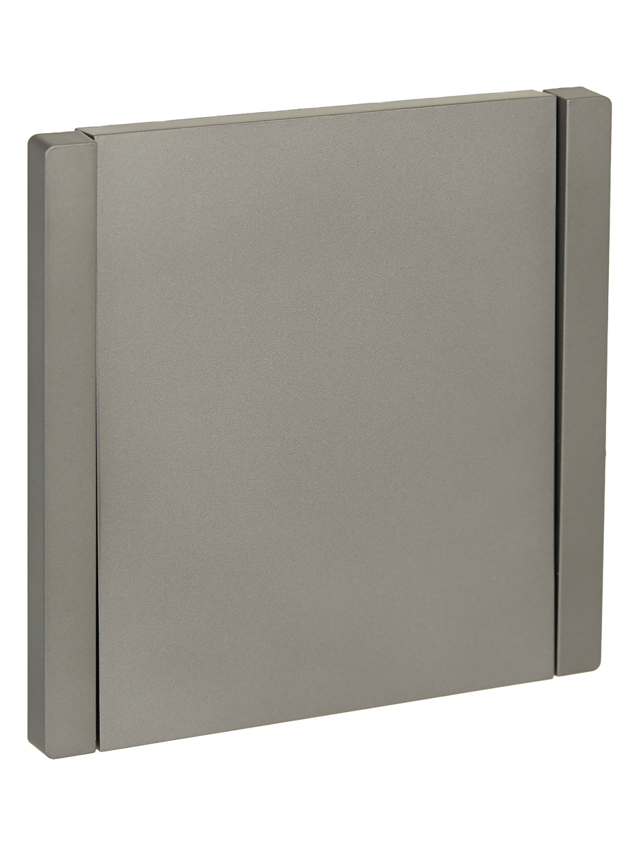 FORTEPIANO Выключатель 1-клавишный 10А FP501 сталь IEK