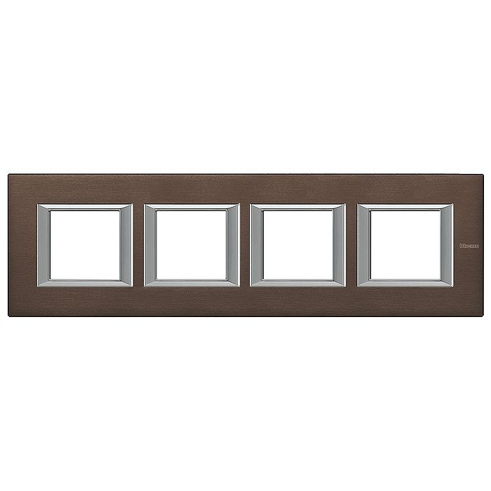 Рамка 4 поста BTicino AXOLUTE, горизонтальная, бронзовый, HA4802M4HBR