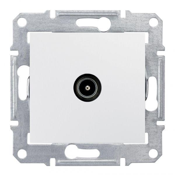 Розетка TV Sedna проходная белая SchE SDN3201821