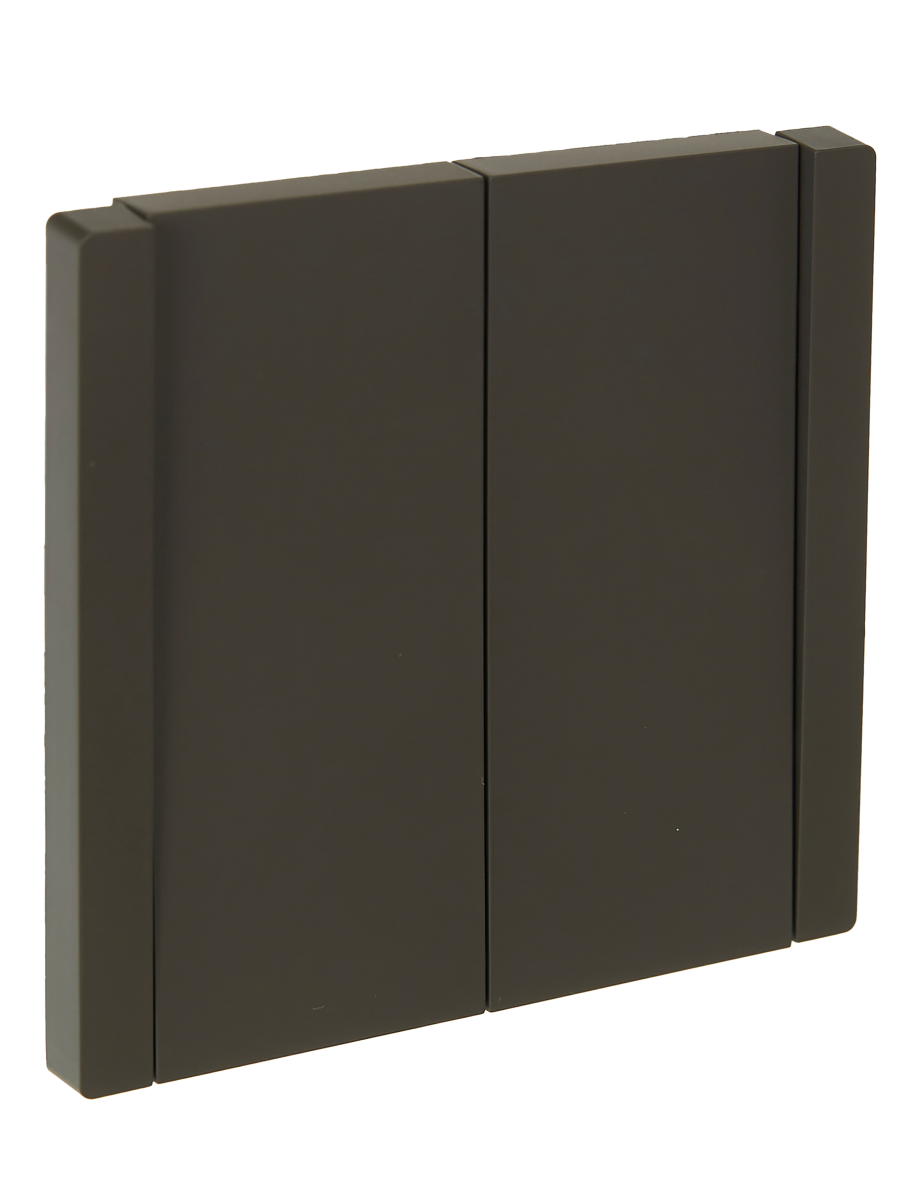 FORTEPIANO Выключатель 2-клавишный проходной 10А FP307 серый IEK