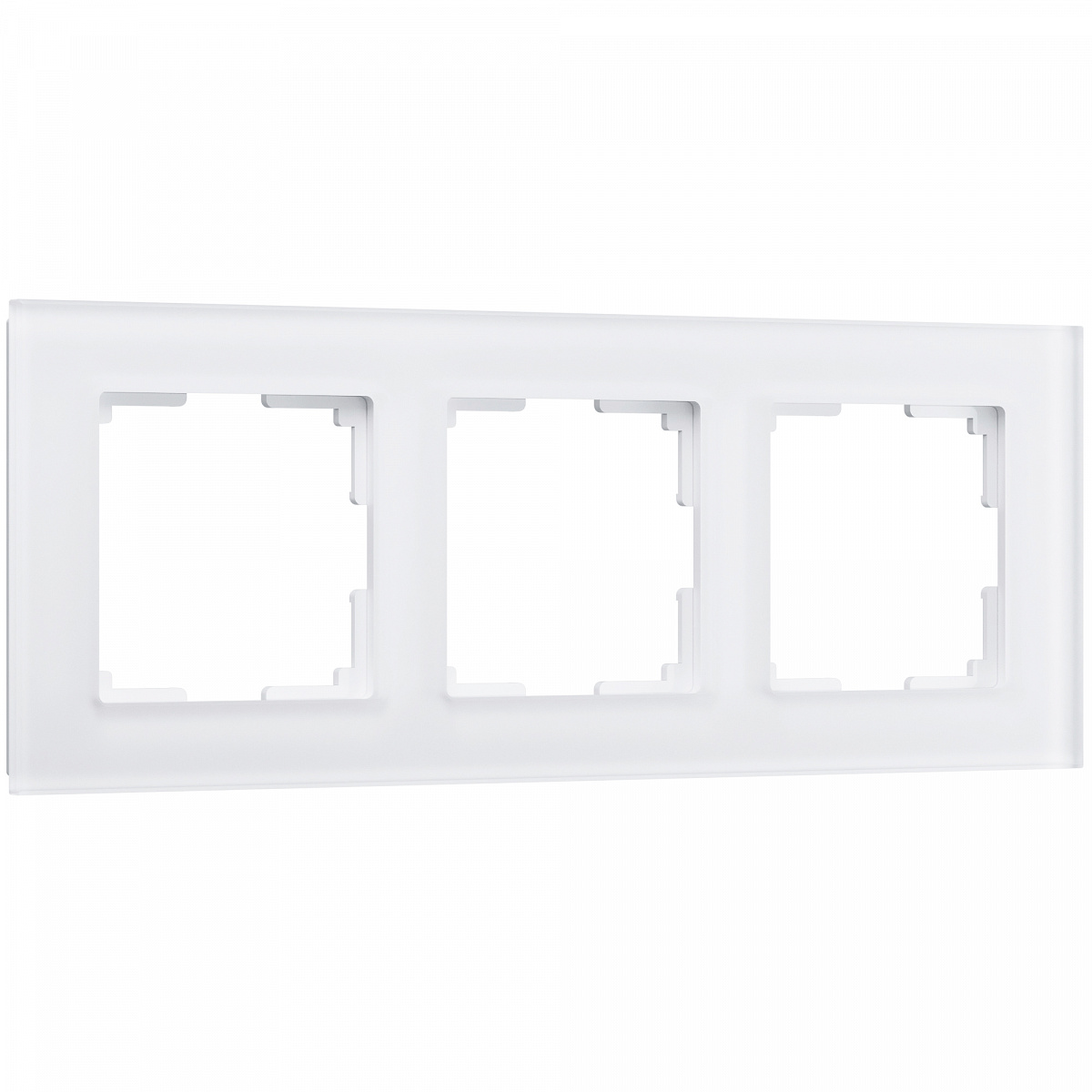 Рамка из стекла на 3 поста Favorit белый матовый W0031105