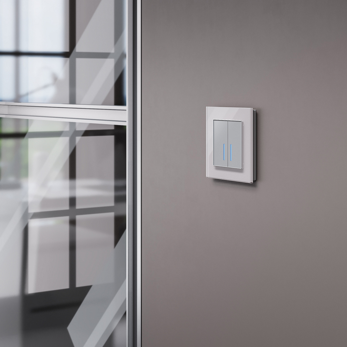 Рамка из стекла на 1 пост Favorit дымчатый W0011117